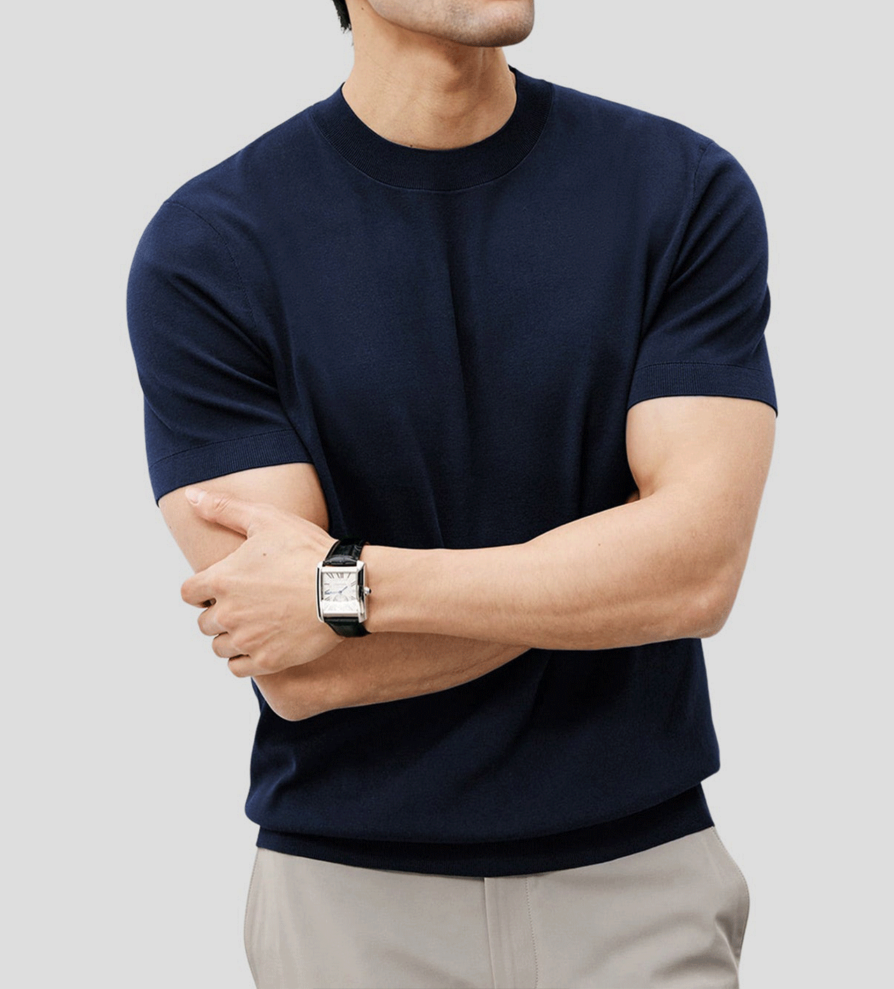 GentleKnit Short Sleeve Knitted T-Shirt