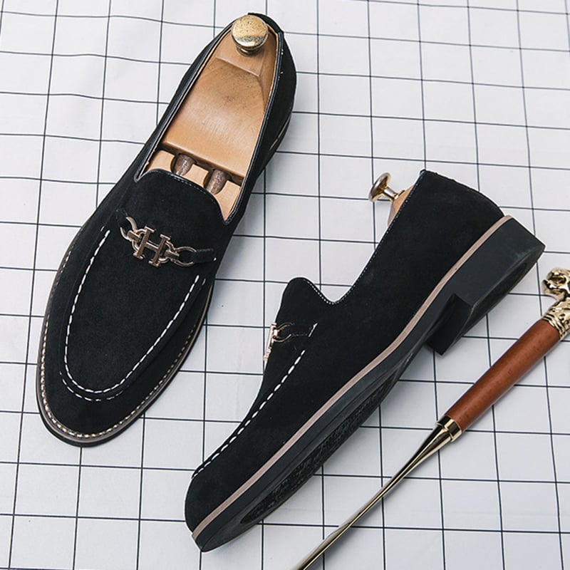 Fashion Trend British Style Business Casual Suede Loafers