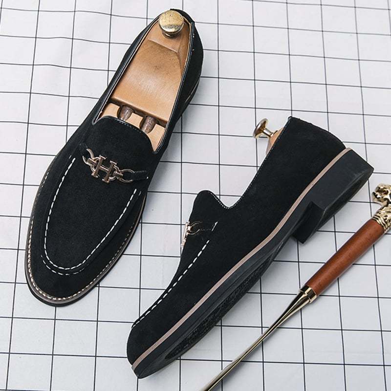 Fashion Trend British Style Business Casual Suede Loafers