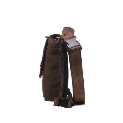 Men's retro canvas portable Waist and Leg-bag