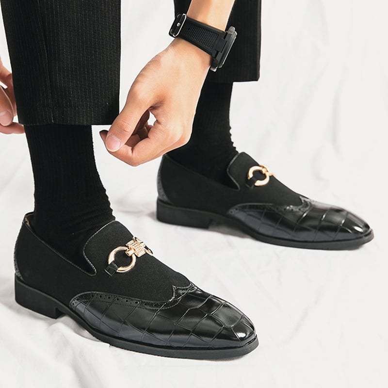 Men'S Fashionable British Style Patchwork Casual Shoes