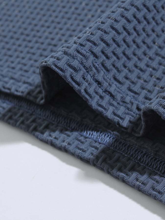 Men's Classic Waffle Lapel Polo Jacket