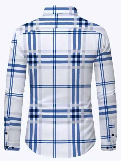 Men's Plaid Business Casual Shirt