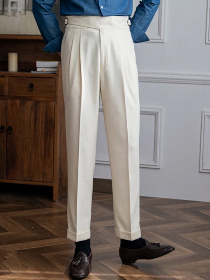 Men's Casual High Waisted Pants
