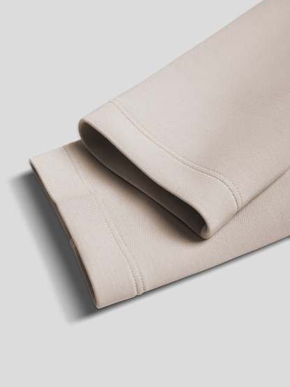 Modal Blend Elbow Patch Long Sleeve Tee:Slim Fit