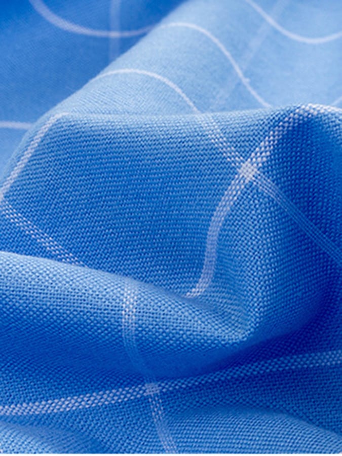 Men's Business Cotton Check Shirt