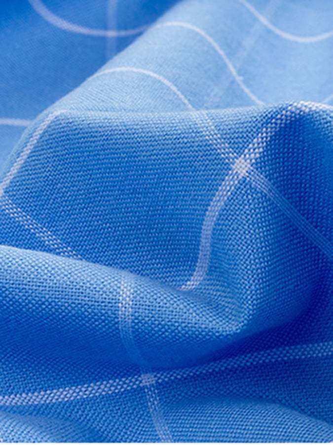 Men's Business Cotton Check Shirt