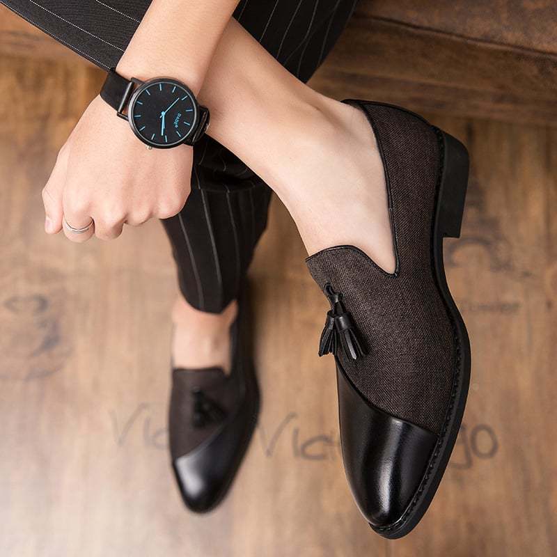 Retro Business Casual Tassel Leather Shoes