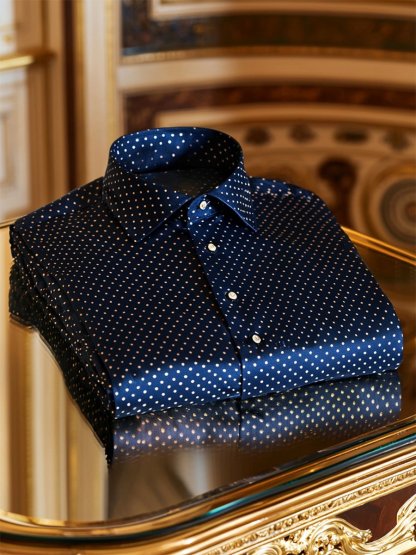 Men's Satin Luxe Long Sleeve Button Down Shirt