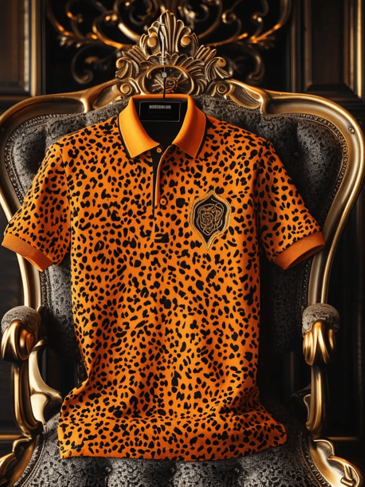 Men's Casual Business Button Short Sleeve Polo Shirt