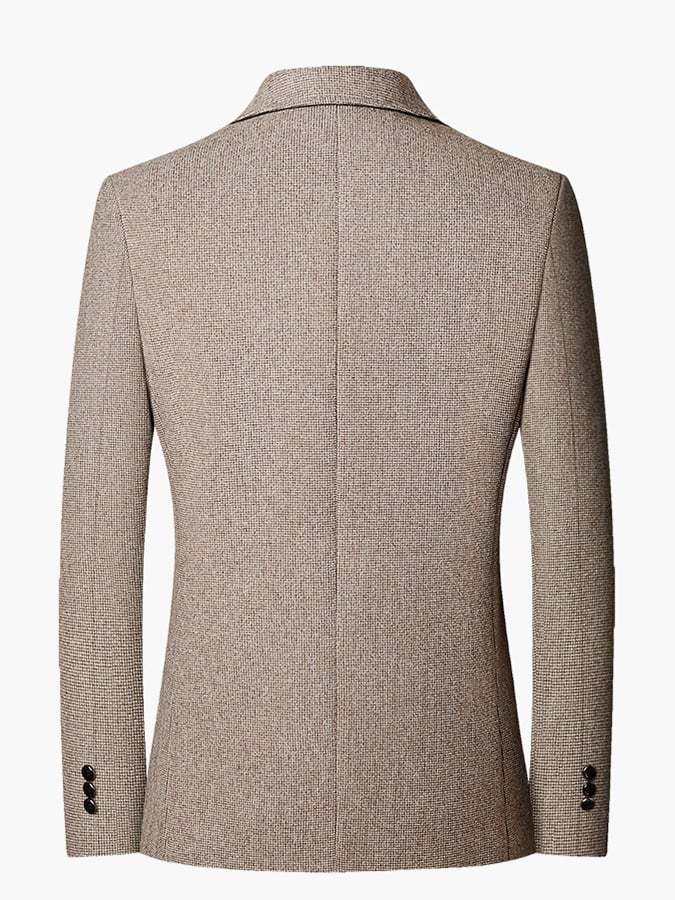 Men's Work Office Notched Collar Solid Regular Fit Blazer