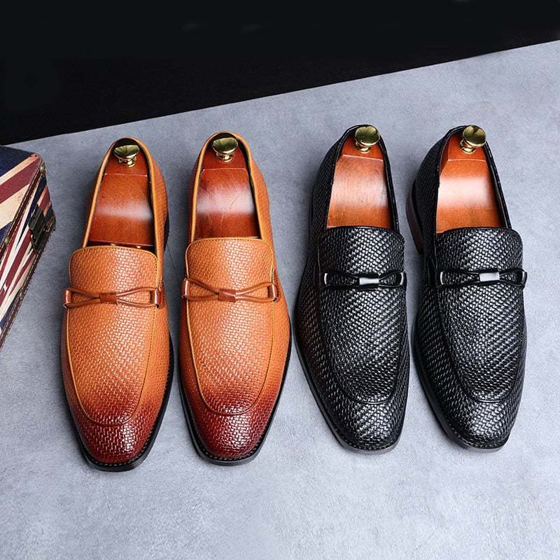 Business Casual British Style Fashion Men'S Leather Shoes