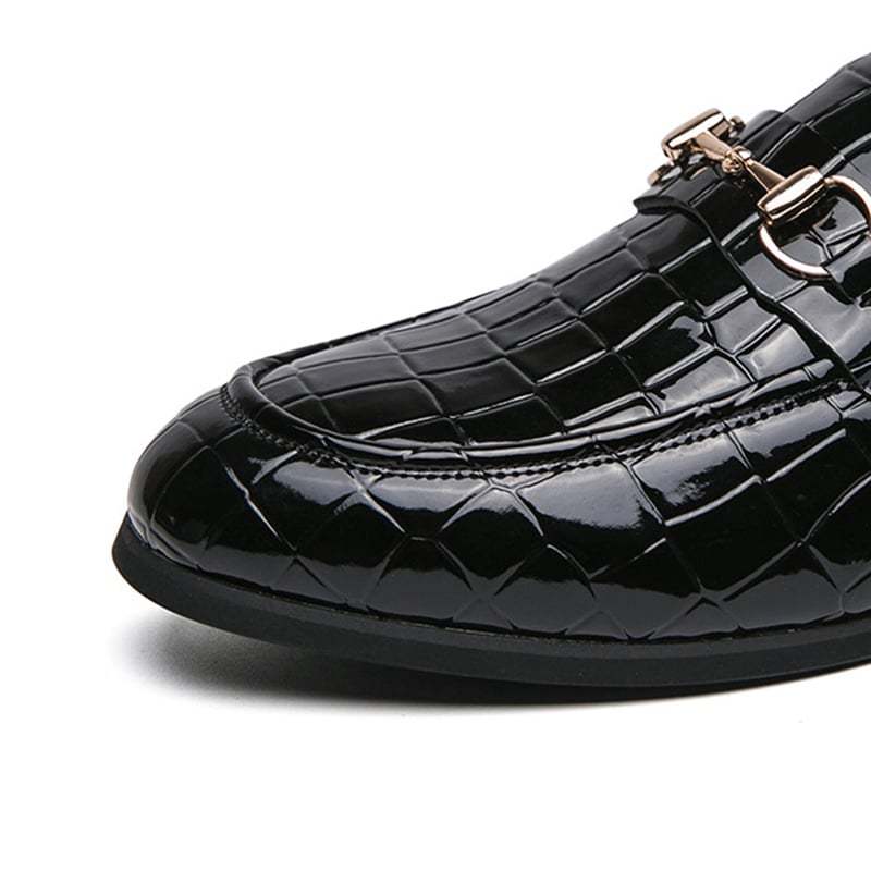 British Fashion Horsebit Heelless Breathable Faux Leather Shoes