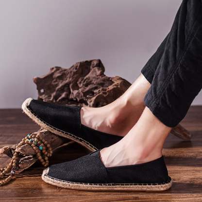 Men'S Casual Linen Espadrilles