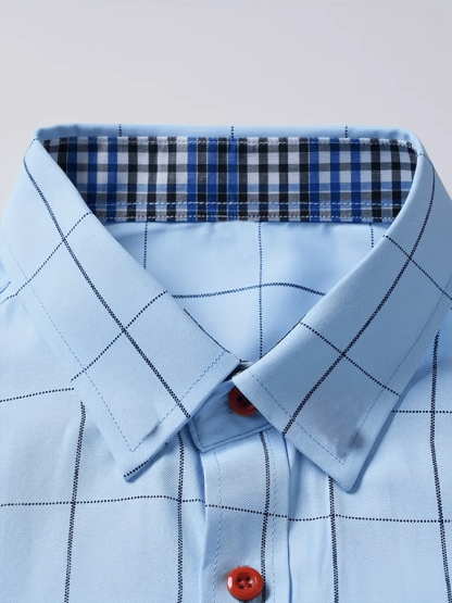 Men's Plaid Business Casual Shirt