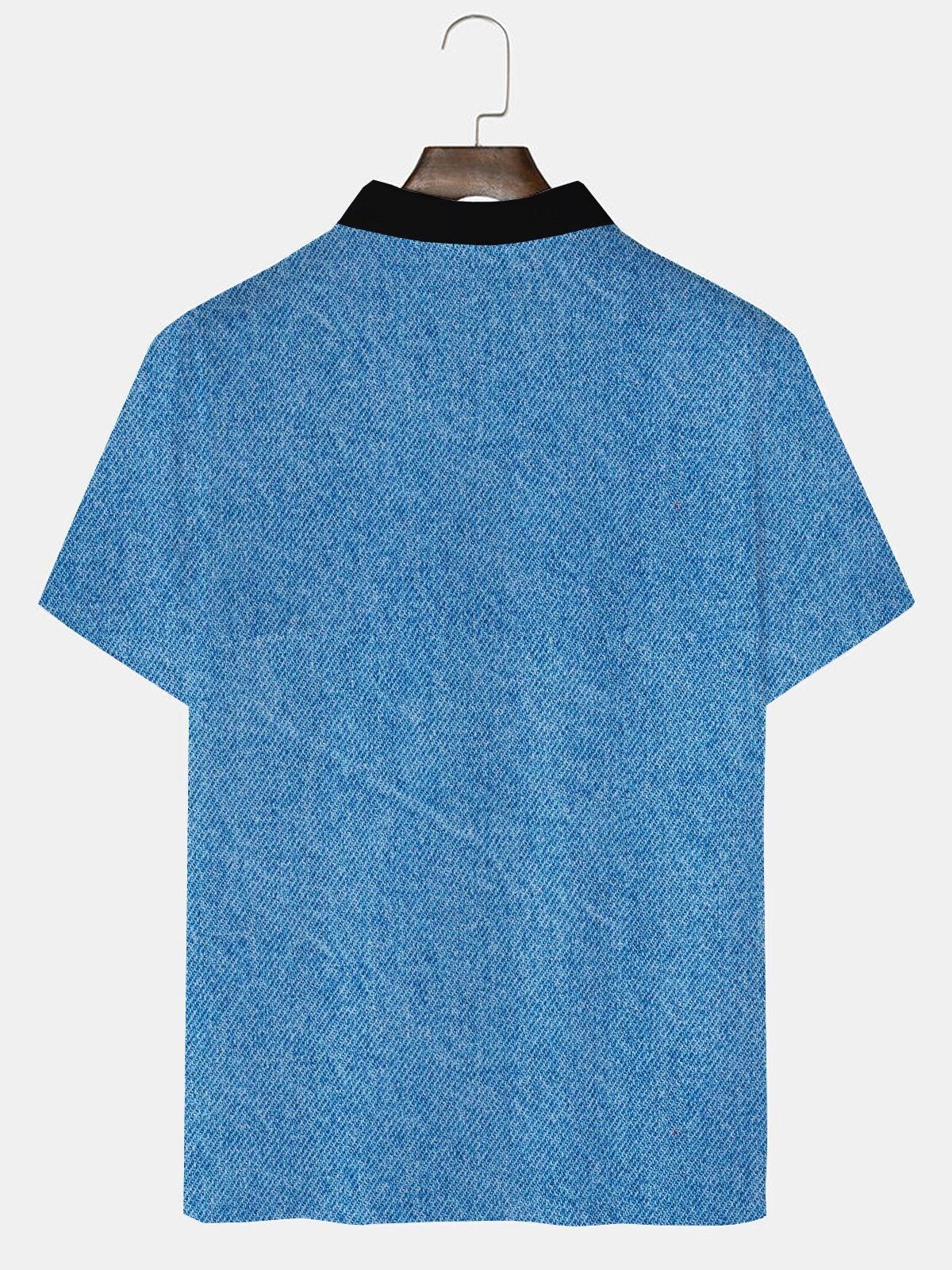 Coconut Tree Contrast Men's Golf Polo Shirt