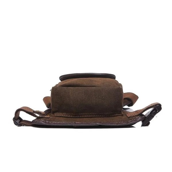 Men's retro canvas portable Waist and Leg-bag