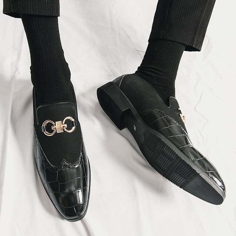 Men'S Fashionable British Style Patchwork Casual Shoes