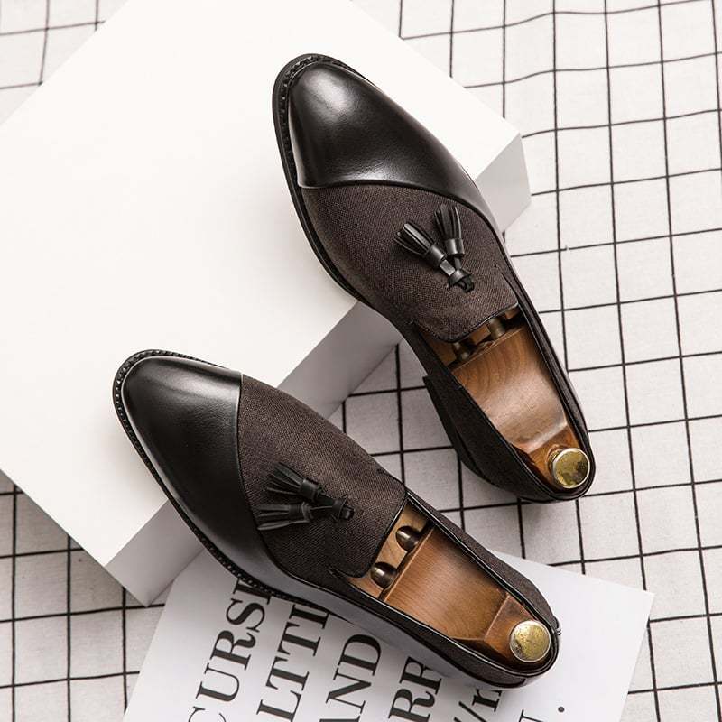 Retro Business Casual Tassel Leather Shoes