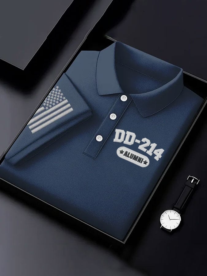 Men's Veteran Print Polo Shirt