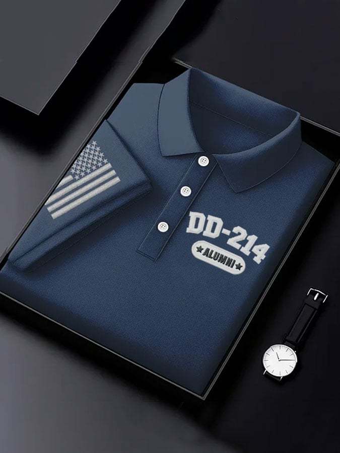 Men's Veteran Print Polo Shirt