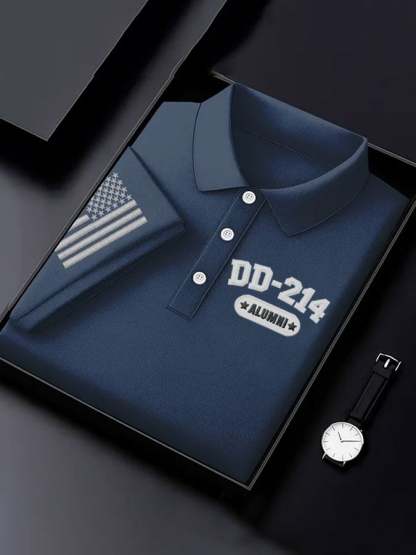 Men's Veteran Print Polo Shirt