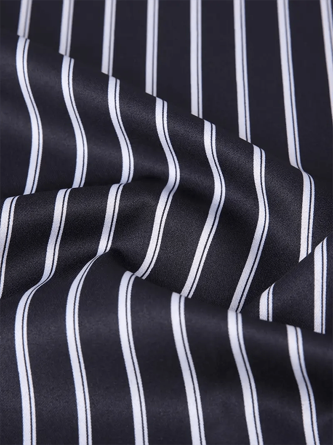 Men's Striped Business Casual Shirt
