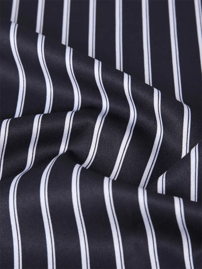 Men's Striped Business Casual Shirt