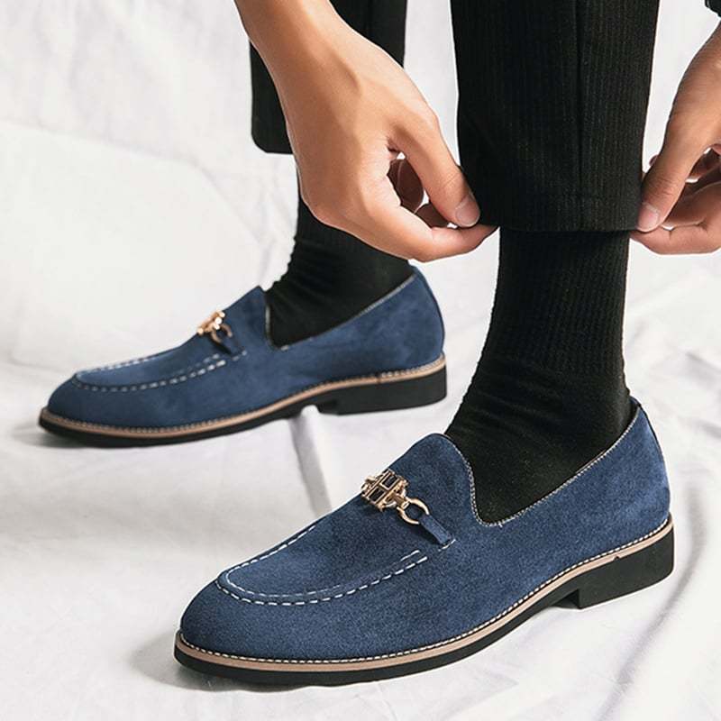 Fashion Trend British Style Business Casual Suede Loafers