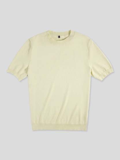 GentleKnit Short Sleeve Knitted T-Shirt
