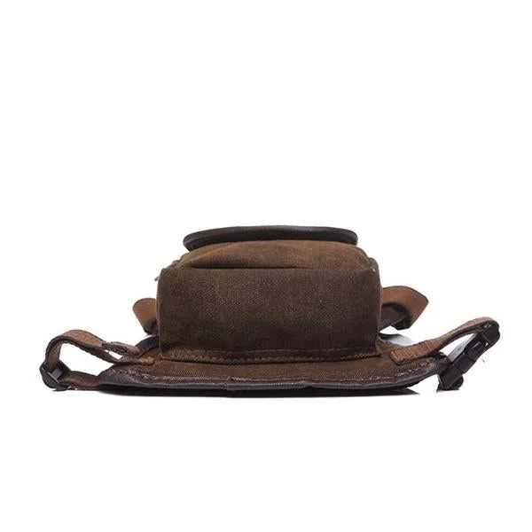 Men's retro canvas portable Waist and Leg-bag