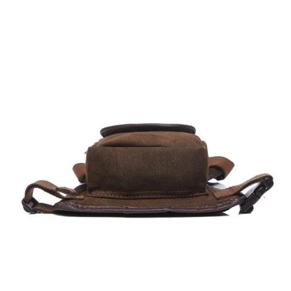 Men's retro canvas portable Waist and Leg-bag