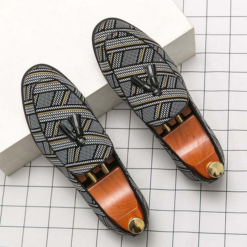 Men'S Fashion All-Match Ethnic Style Casual Leather Shoes