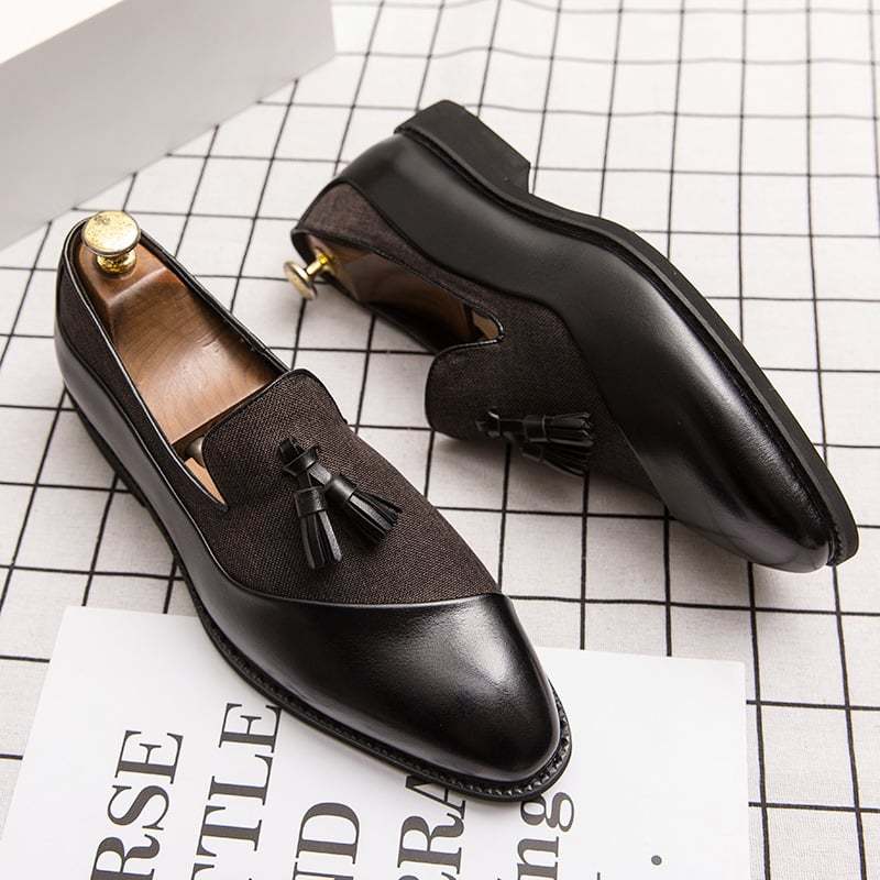 Retro Business Casual Tassel Leather Shoes