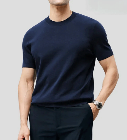 GentleKnit Short Sleeve Knitted T-Shirt
