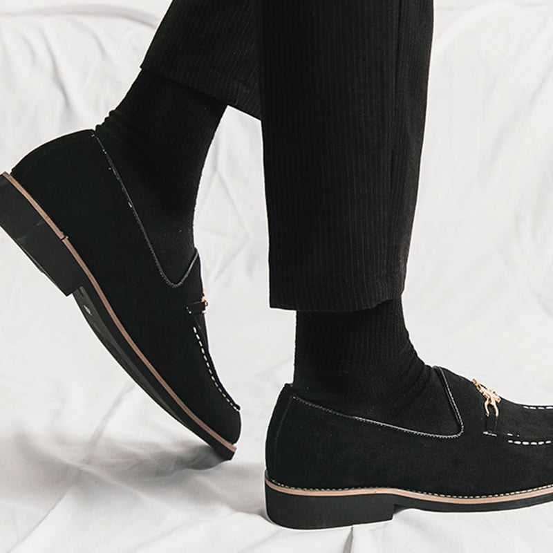 Fashion Trend British Style Business Casual Suede Loafers