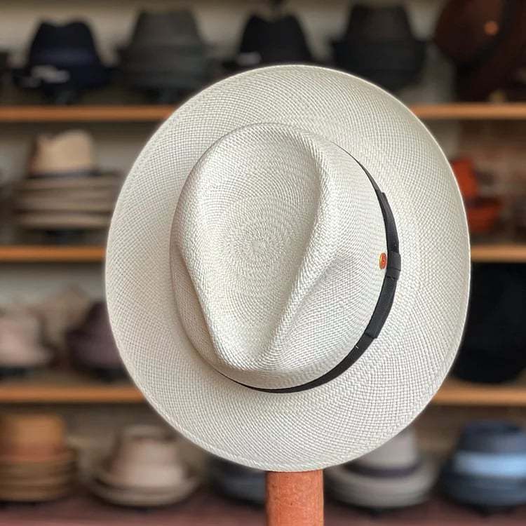 Can be rolls up for packing -Handmade Panama HatAlbenga