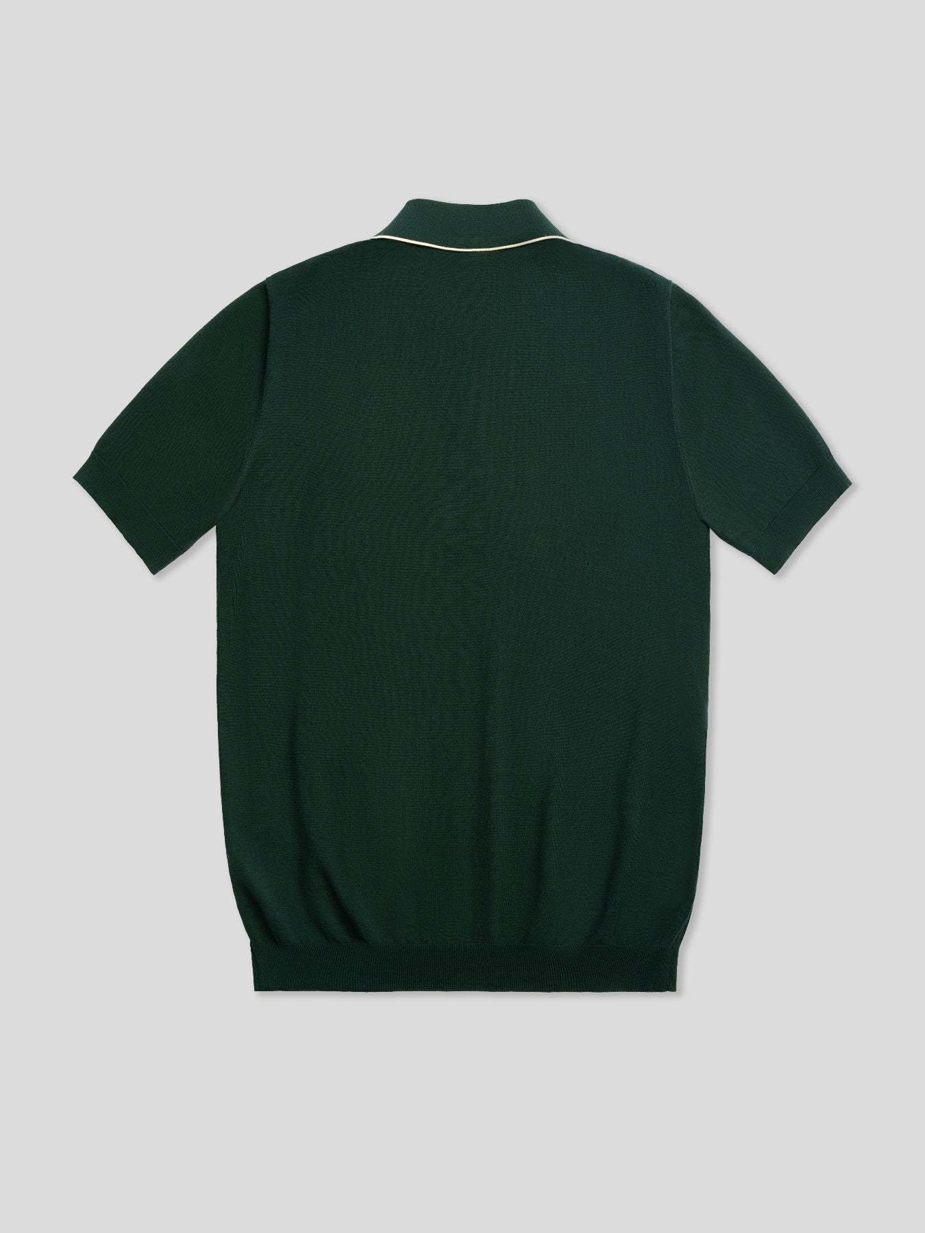 GentleKnit Contrast Color Short Sleeve Knitted Polo