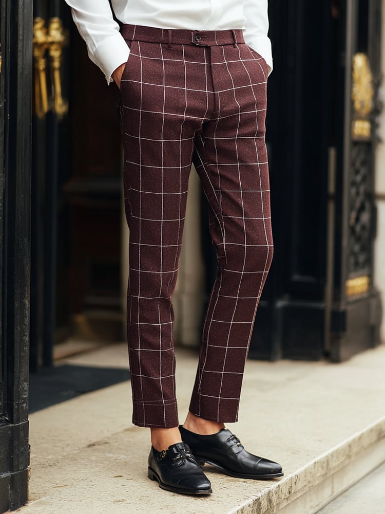 Men's Casual Luxury Suit Trousers