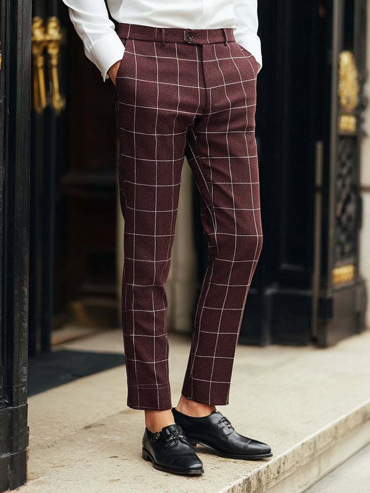 Men's Casual Luxury Suit Trousers