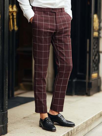 Men's Casual Luxury Suit Trousers
