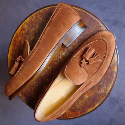 Retro Business Casual Suede Tassel Shoes