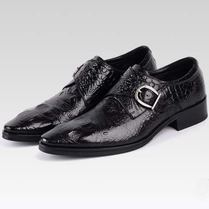 Men's Business Casual Single Monk Exotic Shoes