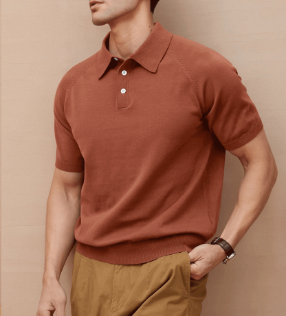 GentleKnit Short Sleeve Knitted Polo