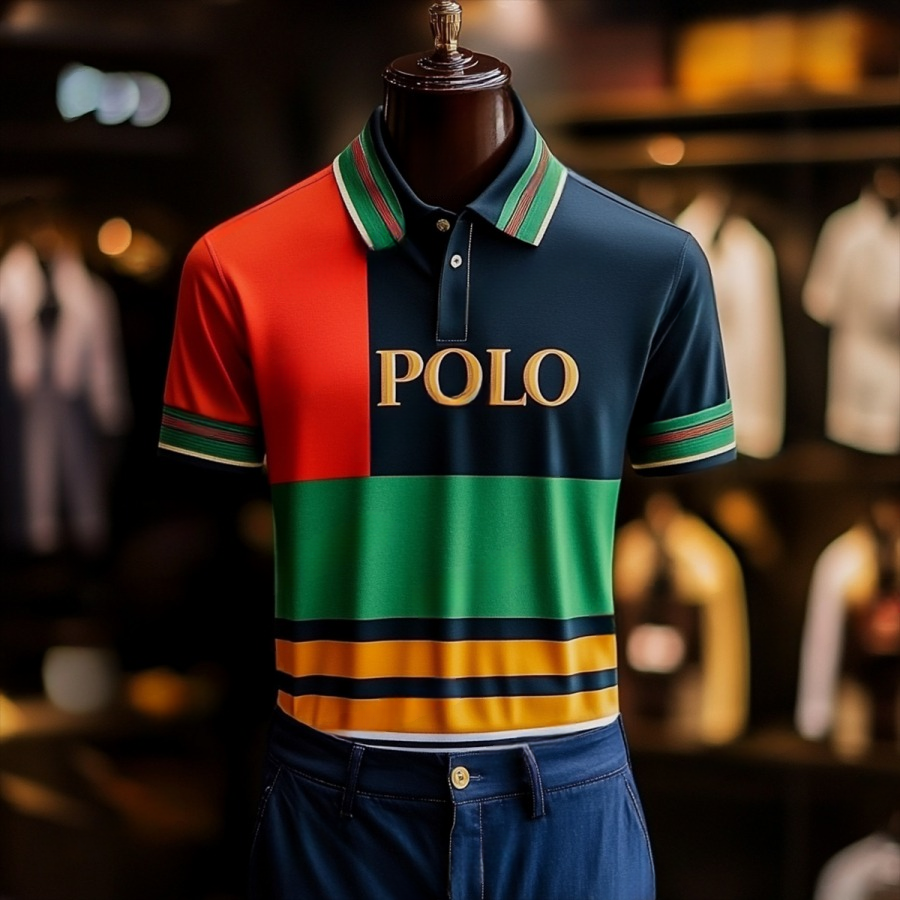 Luxury Business Casual Vacation Short Sleeve POLO Shirt