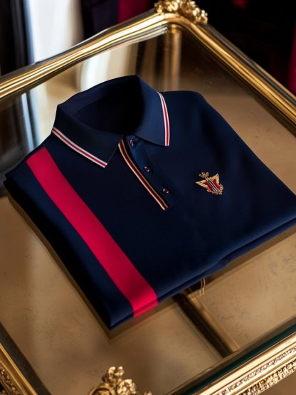 Men's Vintage Business Long Sleeve Polo Shirt