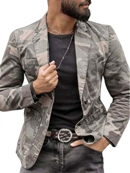 Men's Casual Stylish Printed Suit