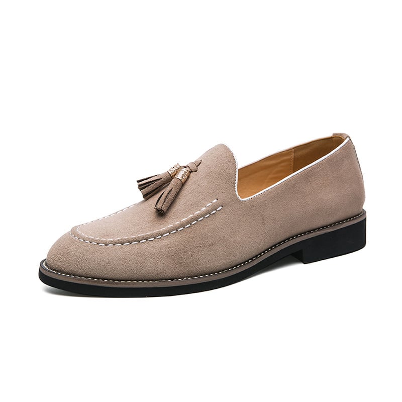 Fashionable And Comfortable Casual All-Match Suede Tassel Design Casual Leather Shoes