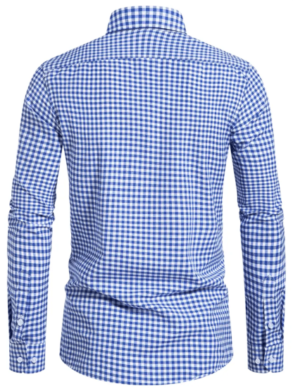 Men's Plaid Business Casual Shirt
