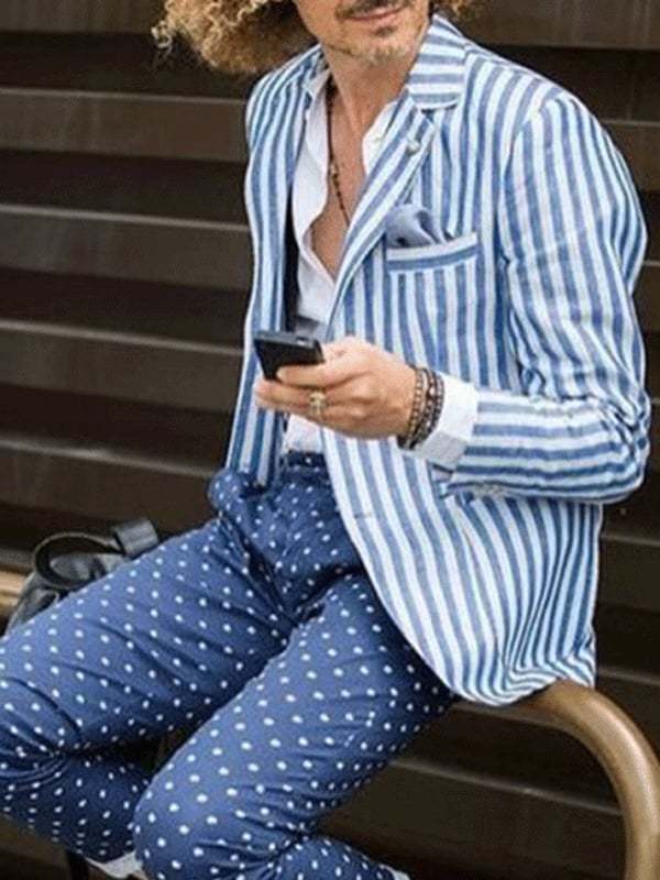 Men's Casual Stylish Printed Suit